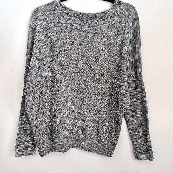 Anthropologie Damiana Slouchy Black and Grey Pullover Sweater Size XS Minimal - Picture 6 of 9
